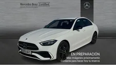 Blanco polar Usado 2024 Mercedes C300e AMG line Berlina | 52.990 € (Buen precio)