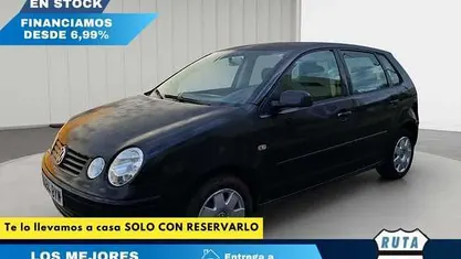 Usado VW Polo Highline 100 CV (73 kW) 2002 Negro Berlina