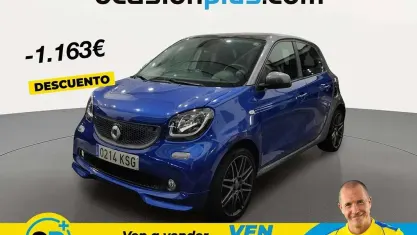 Begagnad Smart ForFour Brabus 90 HK (66 kW) 2018 Blå Halvkombi