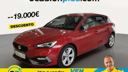 Usado Seat Leon FR 150 CV (110 kW) 2021 Rojo Utilitario