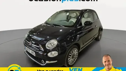 Usado Fiat 500 Lounge 69 CV (50 kW) 2016 Negro Descapotable