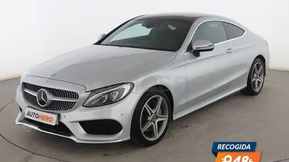 Usado Mercedes C300 AMG line 245 CV (180 kW) 2017 Gris Coupe