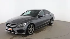 Gris Usado 2017 Mercedes C200 AMG line Berlina | 25.799 € (Precio justo)