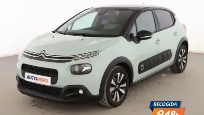 Usado Citroën C3 Feel 100 CV (73 kW) 2017 Verde Berlina