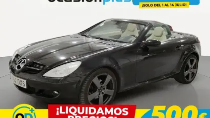 Usado Mercedes SLK200 163 CV (119 kW) 2006 Negro Descapotable