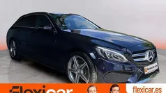 Azul Usado 2017 Mercedes C220 AMG line Familiar | 23.490 € (Precio justo)