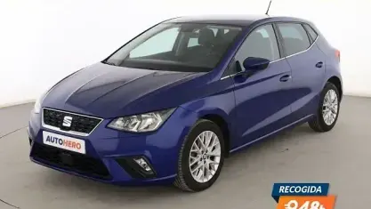 Usado Seat Ibiza Style 95 CV (69 kW) 2017 Azul Berlina