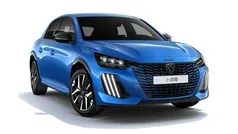 Azul Nuevo 2024 Peugeot e-208 Allure Utilitario | 31.490 € (Precio justo)