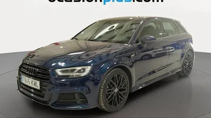 Käytetty Audi A3 Sportback S-Line 150 HP (110 kW) 2018 Sininen Viistoperä