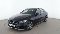 Azul Usado 2018 Mercedes C220 AMG line Berlina | 25.599 € (Precio justo)