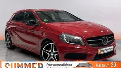 Rojo Usado 2015 Mercedes A180 AMG line Berlina | 17.990 € (Precio justo)