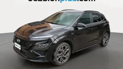 Usado Hyundai Kona N Line 136 CV (100 kW) 2021 Negro SUV