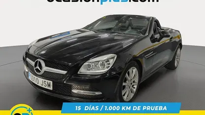 Negro Usado 2015 Mercedes SLK200 Descapotable | 20.139 € (Super precio)