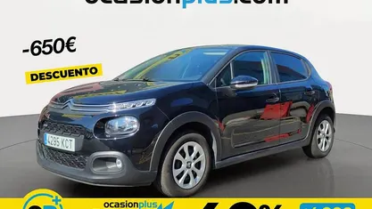 Usado Citroën C3 Feel 68 CV (50 kW) 2017 Negro Utilitario