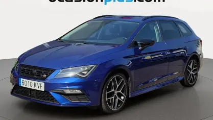 Usado Seat Leon FR 190 CV (139 kW) 2019 Azul Monovolumen