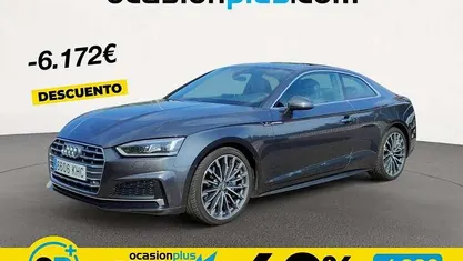 Usado Audi A5 S-Line 190 CV (139 kW) 2018 Gris Coupe