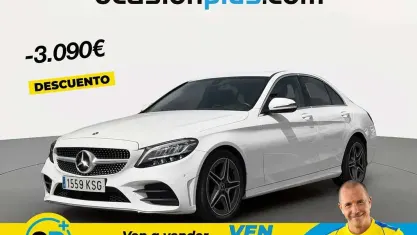 Usado Mercedes C200 AMG 150 CV (110 kW) 2018 Blanco Berlina