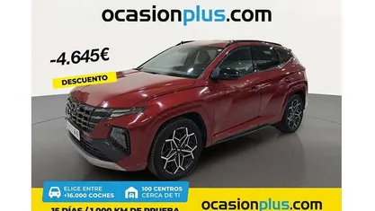 Rojo Usado 2023 Hyundai Tucson N Line SUV | 20.682 € (Precio justo)