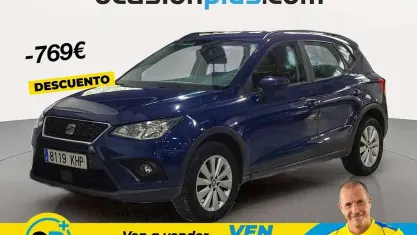 Usado Seat Arona Ecomotive 95 CV (69 kW) 2018 Azul SUV