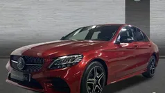 Rojo jacinto Usado 2020 Mercedes C200 AMG line Berlina | 29.900 € (Precio justo)