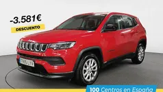 Rojo Usado 2022 Jeep Compass Longitude SUV | 21.360 € (Precio justo)