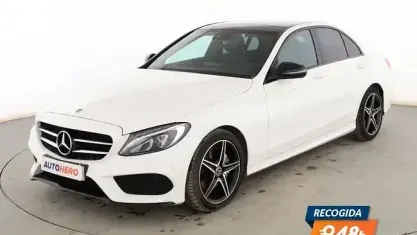 Używany Mercedes C220 AMG line 194 KM (142 kW) 2018 Biały Sedan/Limuzyna