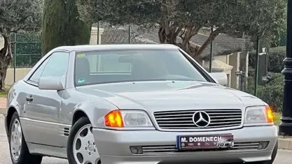 Usado Mercedes SL500 320 CV (235 kW) 1992 Gris Descapotable