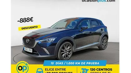 Käytetty Mazda CX-3 Luxury 105 HP (77 kW) 2016 Sininen Katumaasturi