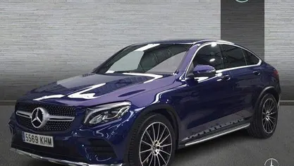 Usado Mercedes GLC220 AMG 170 CV (125 kW) 2018 Azul brillante Coupe