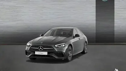 Usado Mercedes C220 AMG line 200 CV (147 kW) 2022 Gris Berlina