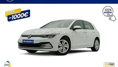 Usado VW Golf VIII Life 110 CV (80 kW) 2021 Blanco Berlina