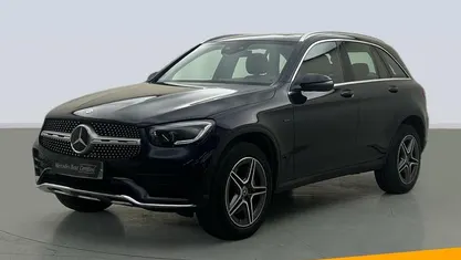 Usado Mercedes GLC300e AMG line 320 CV (235 kW) 2021 Azul SUV