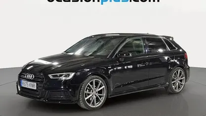 Usado Audi A3 Sportback S-Line 150 CV (110 kW) 2018 Negro Utilitario