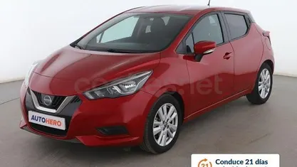Usado Nissan Micra Acenta 101 CV (74 kW) 2019 Rojo Utilitario