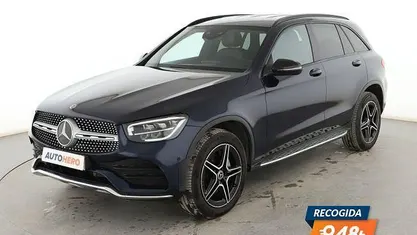 Usado Mercedes GLC300e AMG line 306 CV (225 kW) 2021 Azul SUV