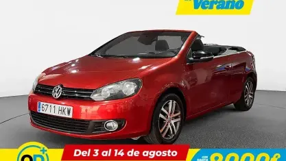 Usado VW Golf Cabriolet 105 CV (77 kW) 2012 Rojo Descapotable