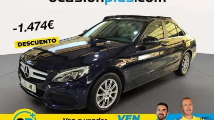 Usado Mercedes C180 156 CV (114 kW) 2017 Azul Berlina