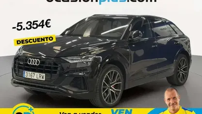 Usado Audi Q8 S-Line 340 CV (250 kW) 2021 Negro SUV