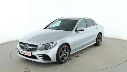Usado Mercedes C200 AMG line 197 CV (144 kW) 2019 Gris Berlina