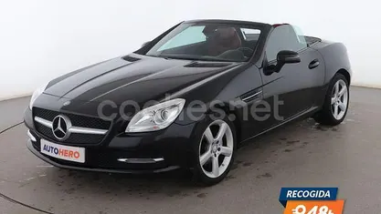 Negro Usado 2016 Mercedes SLK200 Descapotable | 20.099 € (Precio justo)