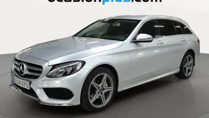 Usado Mercedes C220 AMG 170 CV (125 kW) 2018 Gris plata Familiar