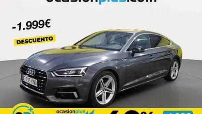 Usado Audi A5 Sport 150 CV (110 kW) 2018 Gris Coupe