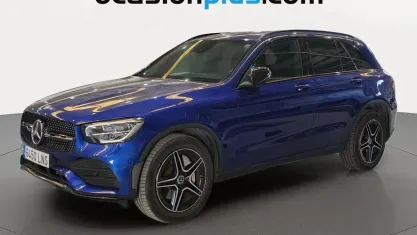 Usado Mercedes GLC220 AMG 194 CV (142 kW) 2021 Azul SUV