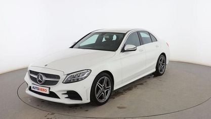 Usado Mercedes C200 AMG line 160 CV (117 kW) 2019 Blanco Berlina
