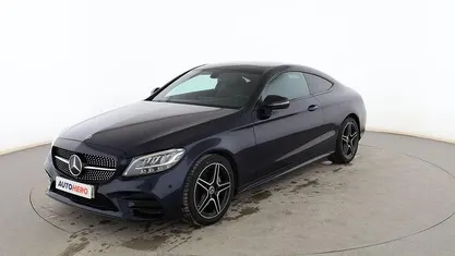 Usado Mercedes C220 AMG line 194 CV (142 kW) 2020 Azul Coupe