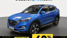 Azul Usado 2017 Hyundai Tucson SUV | 18.500 € (Precio justo)