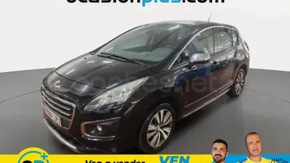 Usado Peugeot 3008 Style 120 CV (88 kW) 2016 Negro Berlina