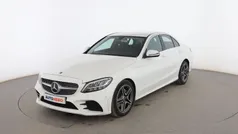 Blanco Usado 2018 Mercedes C220 AMG line Berlina | 30.599 € (Un poco caro)