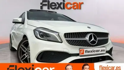 Usado Mercedes A200 AMG line 136 CV (100 kW) 2017 Gris Berlina