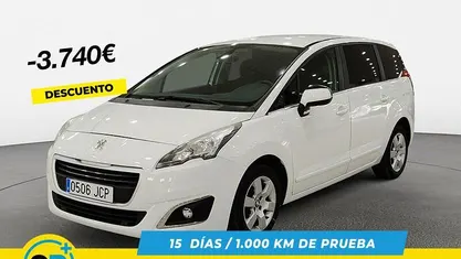 Blanco Usado 2015 Peugeot 5008 Active Monovolumen | 9250 € (Precio justo)